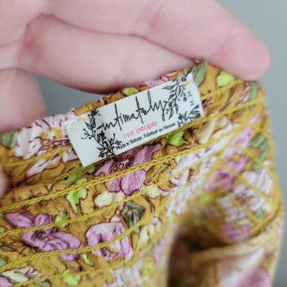 Free People All I Wanted Maxi Slip in Mellow Yellow size M NWT - Picture 8 of 8